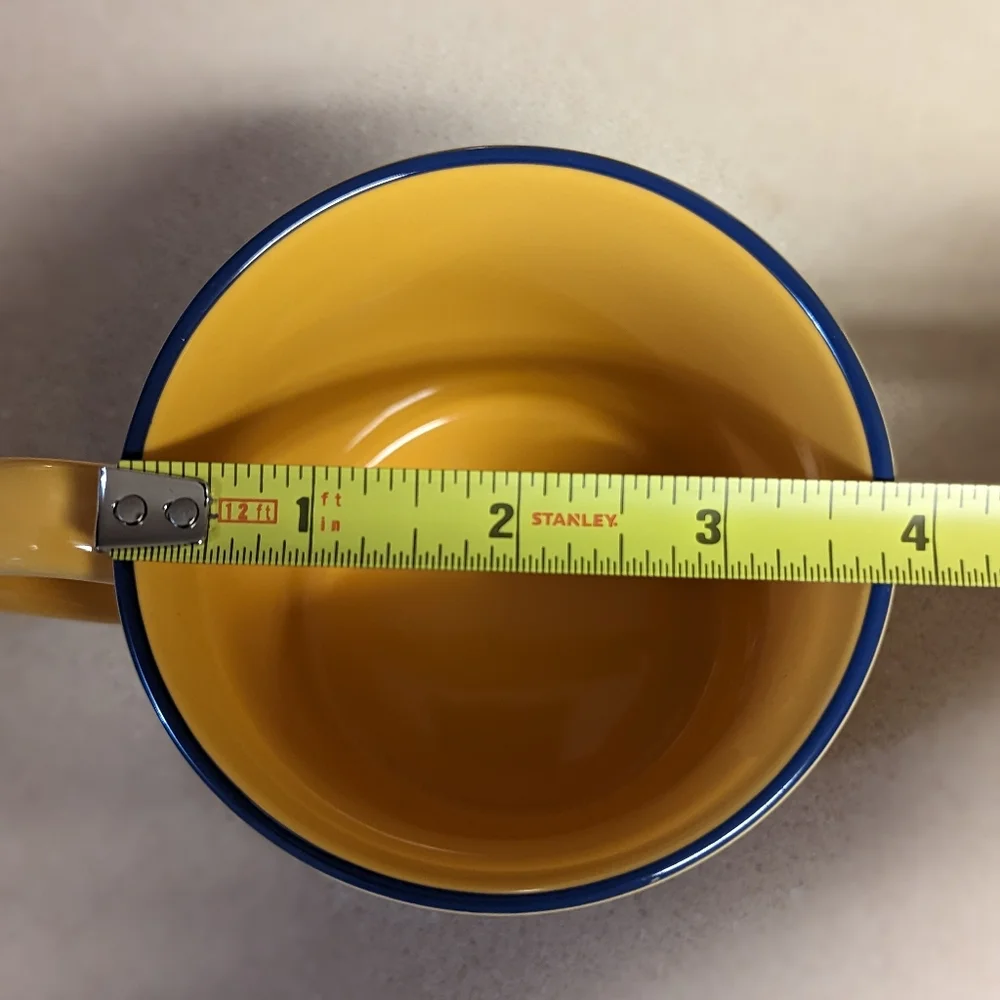 Disney Store Pinocchio yellow movie poster coffee tea mug